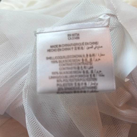 NWT BCBG white ruffle dress - Picture 8 of 9